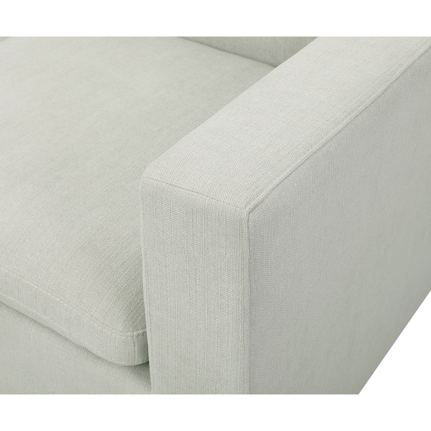 Sofas modulaires 4 pièces en polyester transitionnel Billie - Gris pâle