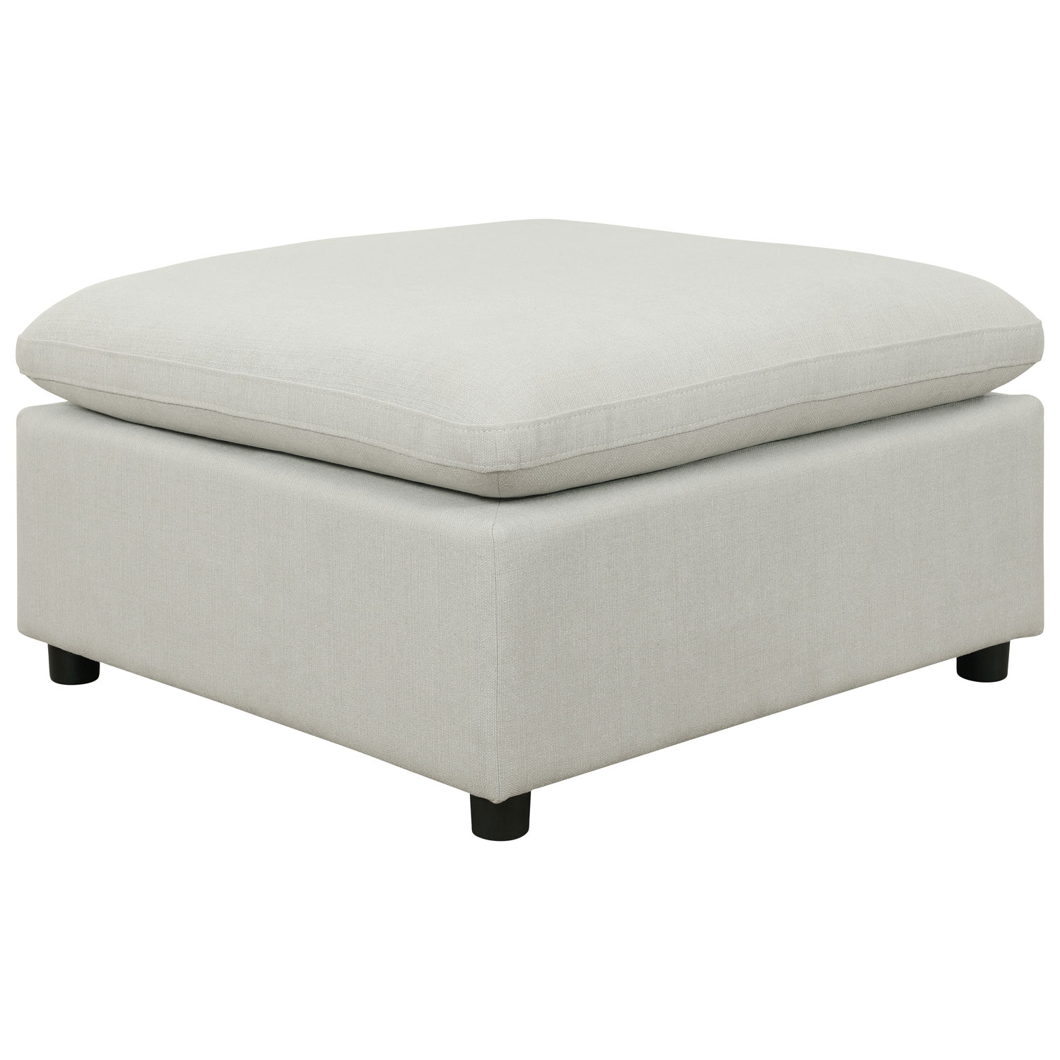 Sofas modulaires 4 pièces en polyester transitionnel Billie - Gris pâle