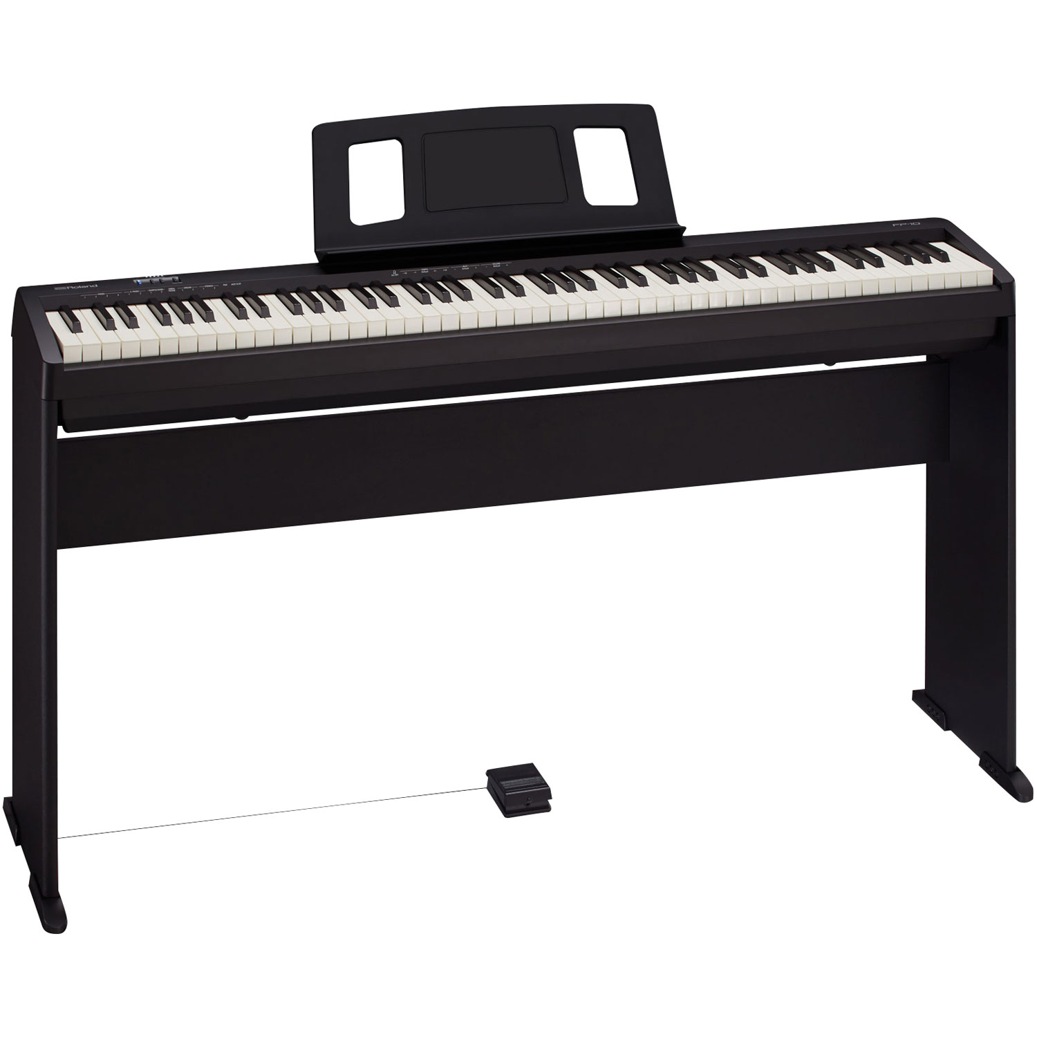 Roland FP-10 88-Key Weighted Hammer Action Digital Piano with Stand - Black