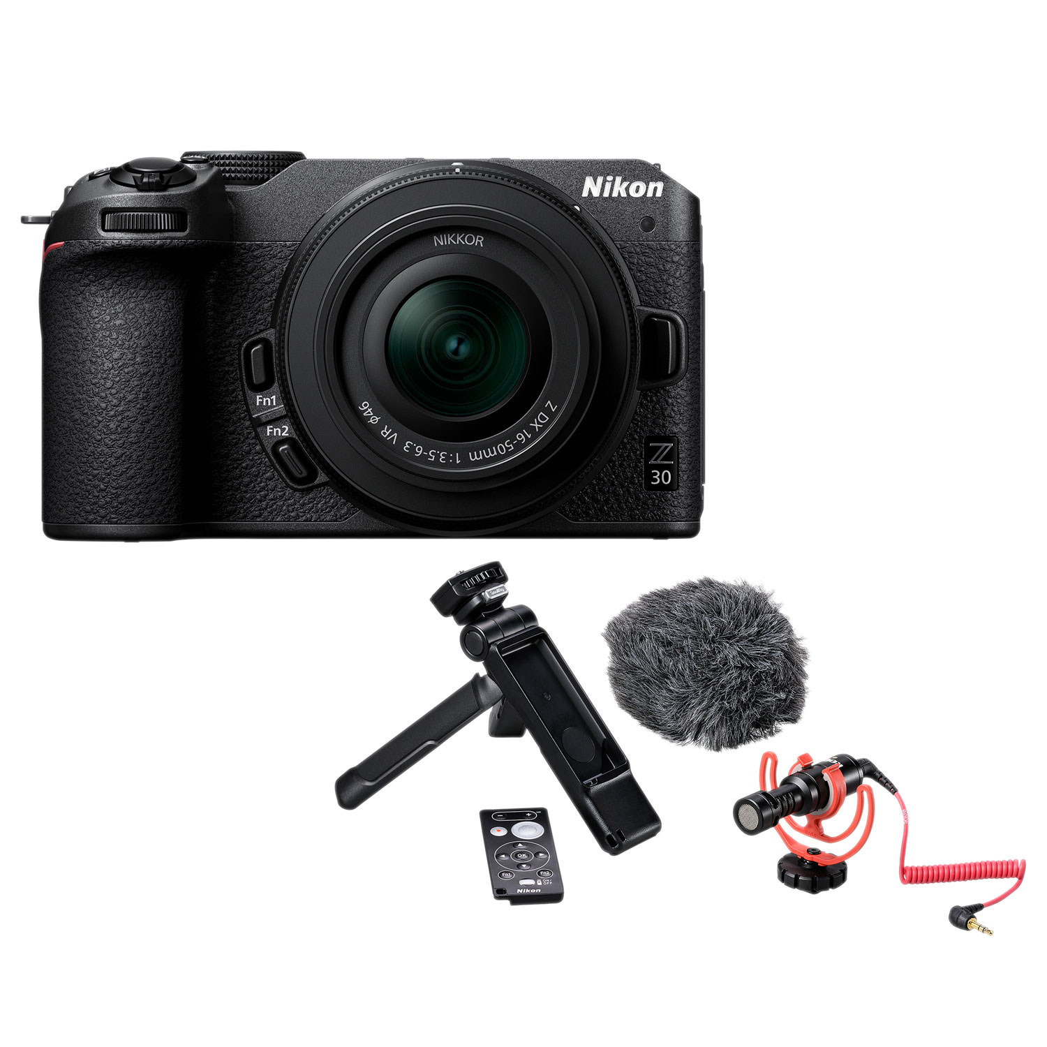 Nikon Z30 Mirrorless Camera with NIKKOR Z DX 16-50mm VR Lens Kit & Accessory Kit