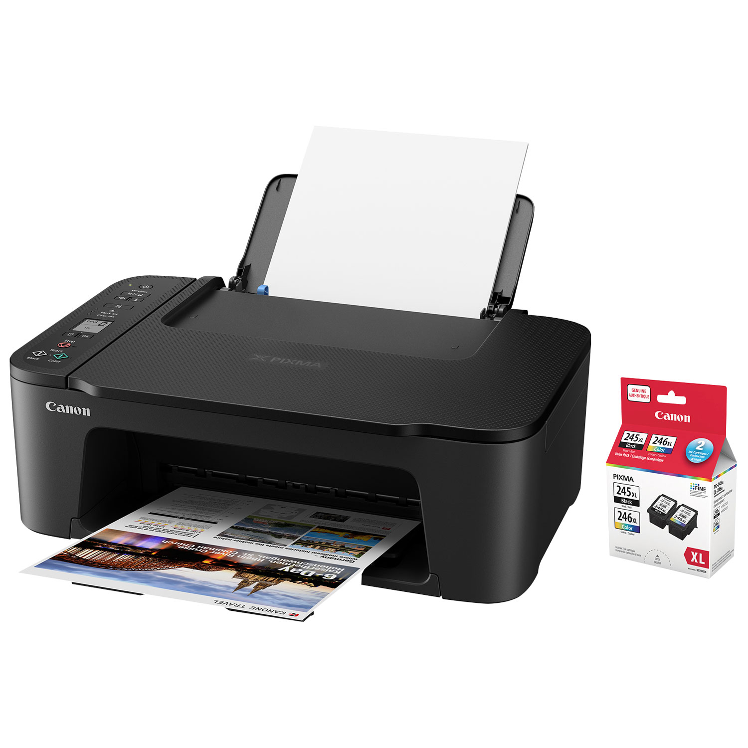 Canon PIXMA TS3429 Wireless All-In-One Inkjet Printer w/ Black/Colour Ink - 2 Pk - Only at Best Buy