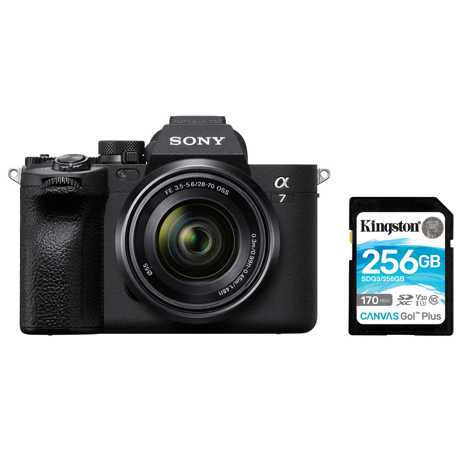 Sony Alpha 7 IV Full-Frame Mirrorless Camera with 28-70mm Lens Kit & 256GB 170MB/s SDXC Memory Card