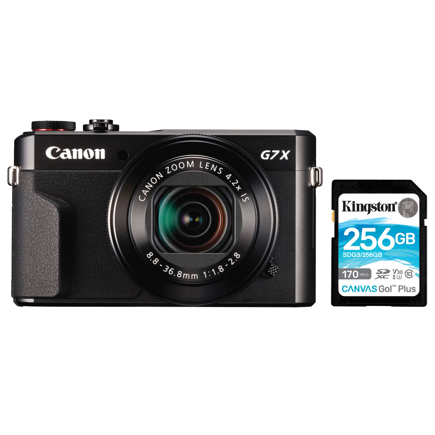 Canon PowerShot G7 X Mark II Wi-Fi 20.1MP 4.2x Optical Zoom Digital Camera with 256GB Memory Card
