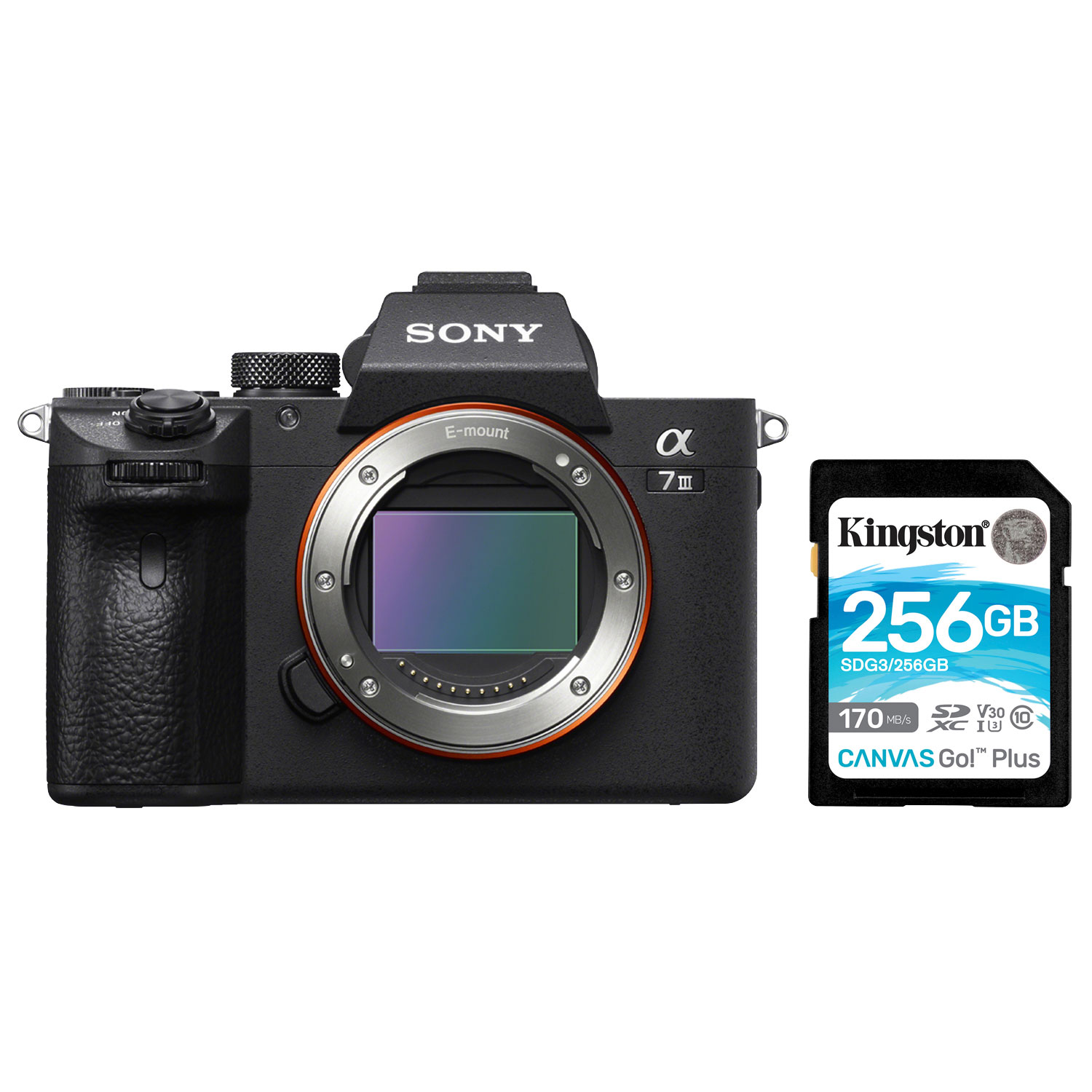 Sony Alpha a7 III Full-Frame Mirrorless Vlogger Camera (Body Only) with 256GB Memory Card