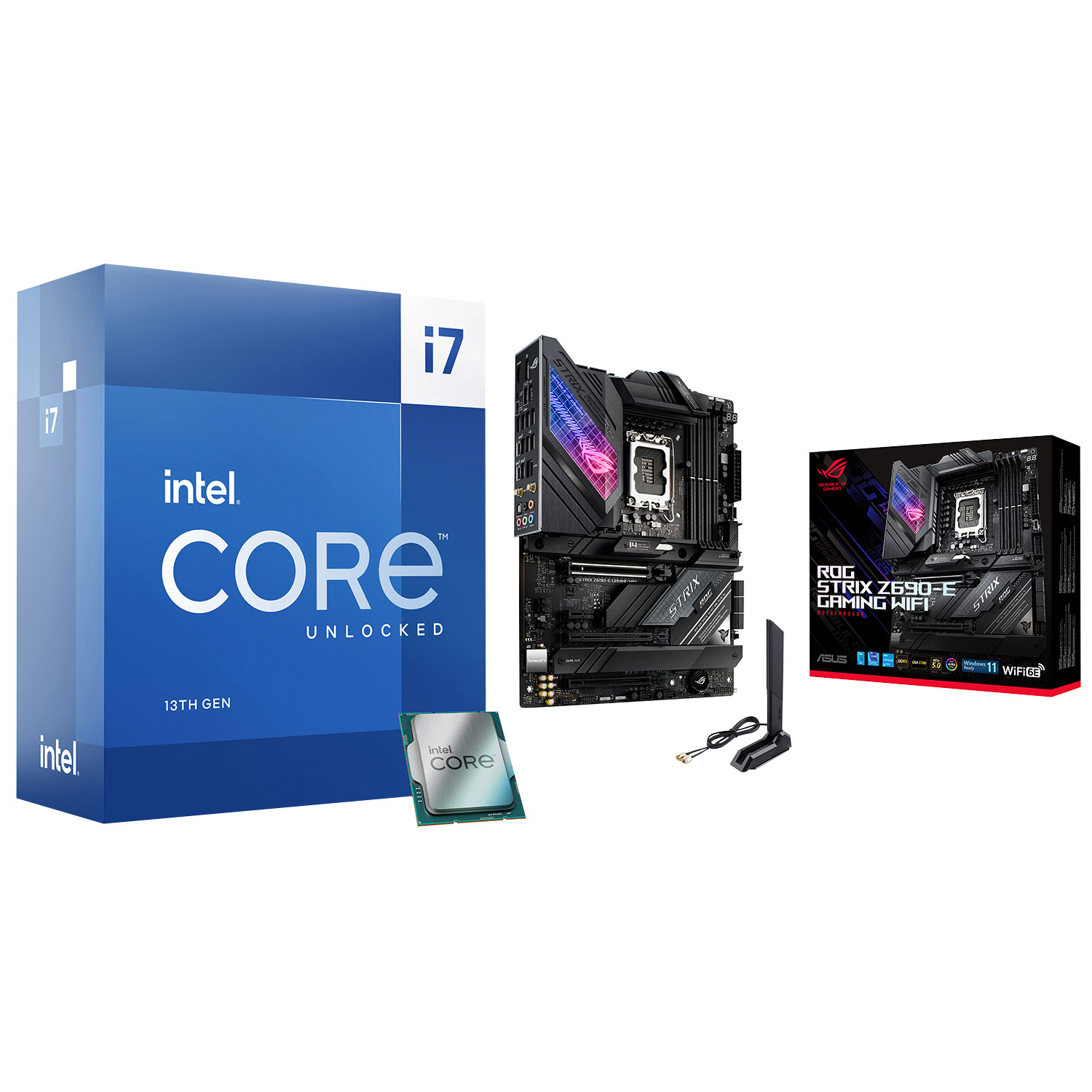 Intel Core i7-13700K Processor & Z690-E ATX LGA1700 Motherboard