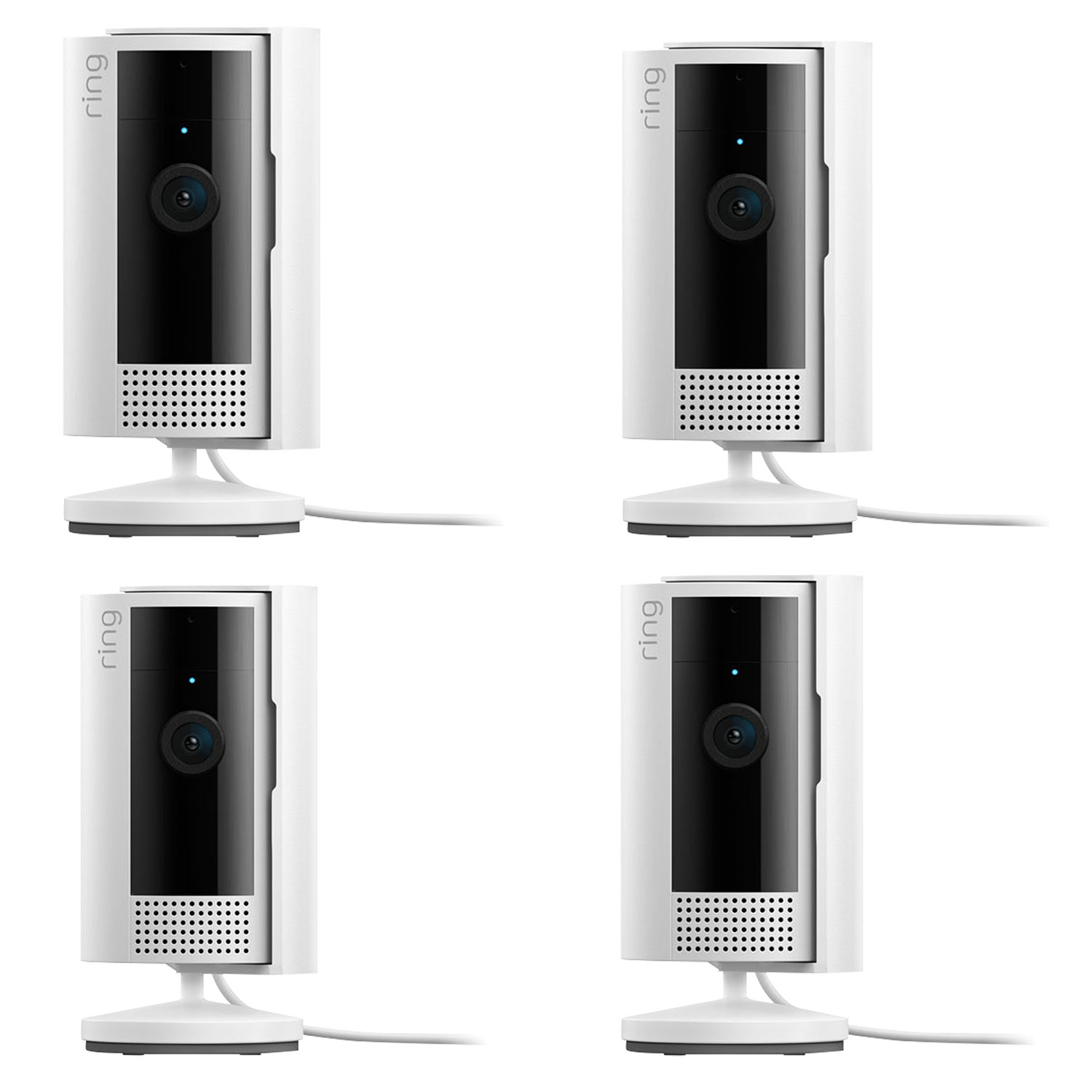 Ring Indoor Cam WiFi 1080p HD IP Camera (2nd Gen) - 4 Pack - White