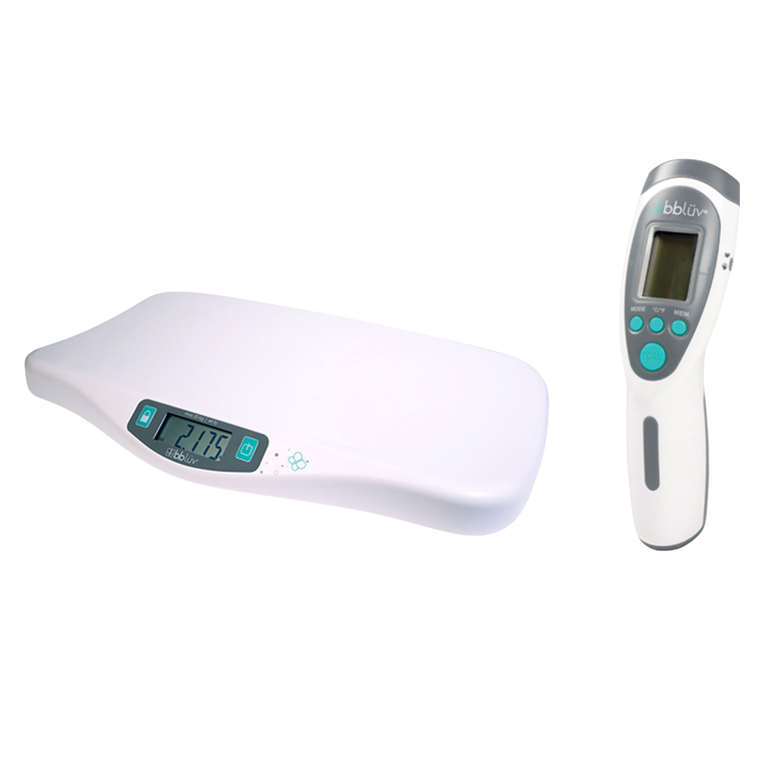 bbluv Monitor Baby Bundle - Termo 4-in-1 Digital Thermometer & Kilo Digital Scale