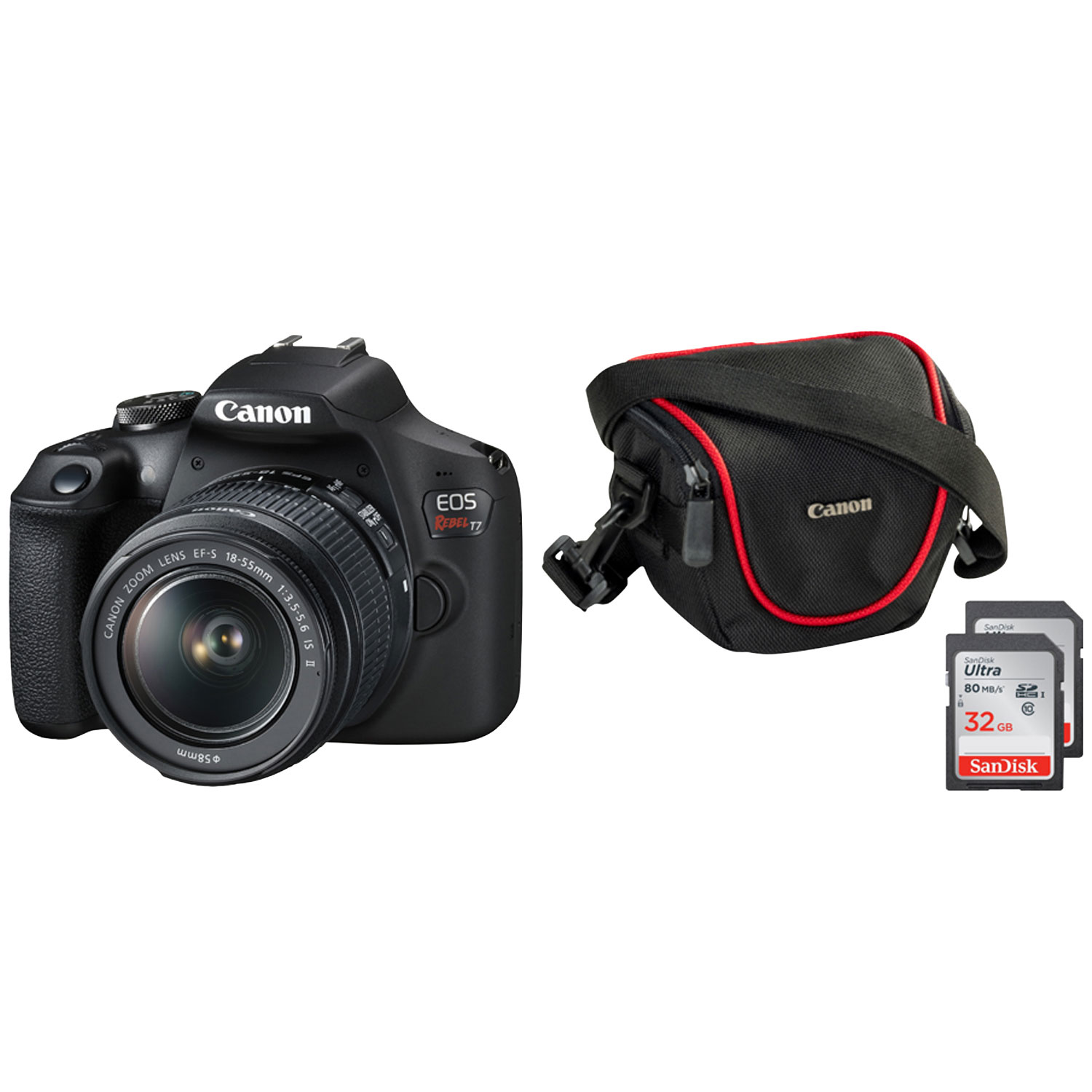 Canon EOS Rebel T7 DSLR Camera with 18-55mm IS Lens Kit & REBEL T7 Accessory Kit