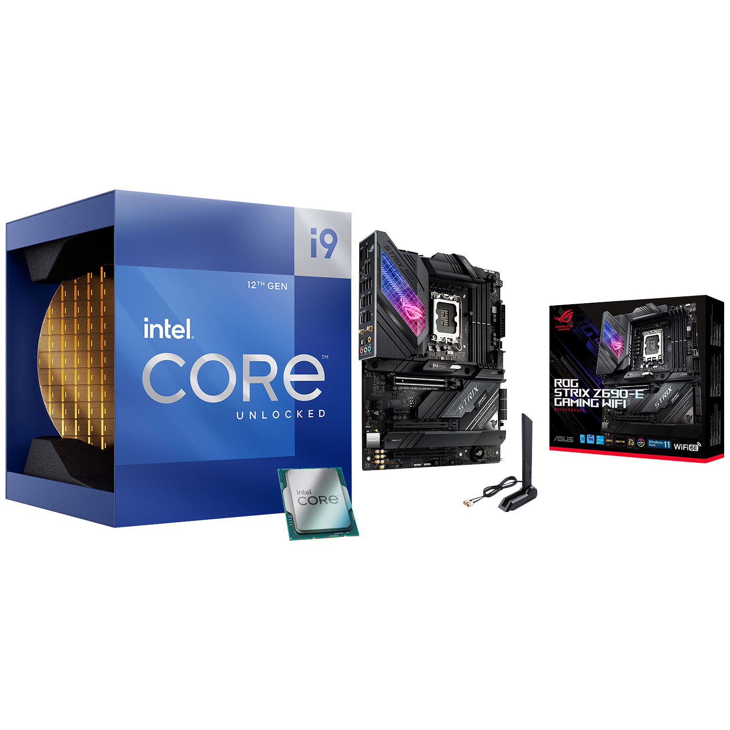 Intel Core i9-12900K Octa-Core 3.2GHz Processor & ROG Strix Z690-E WIFI 6E ATX LGA1700 DDR5 Motherboard