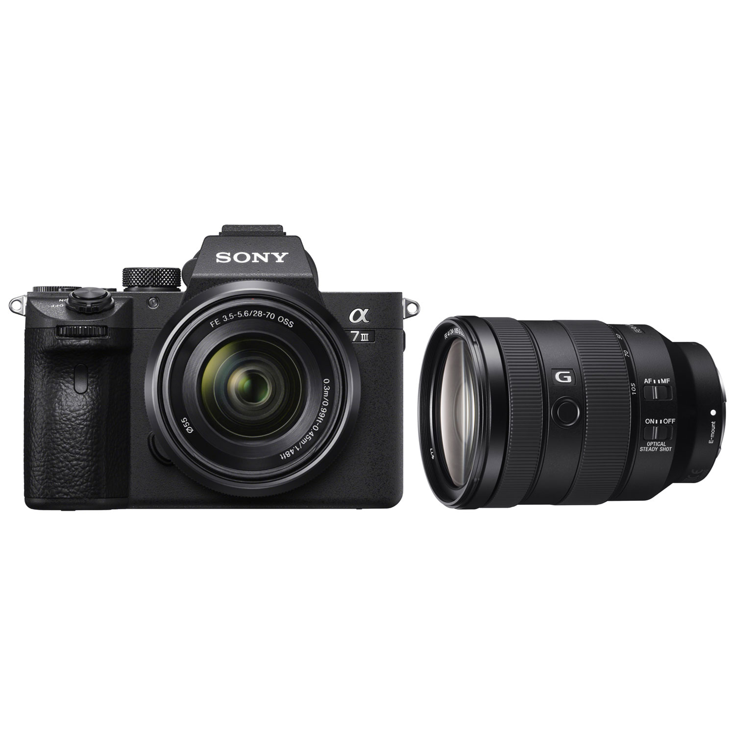 Sony Alpha a7 III Full-Frame Mirrorless Vlogger Camera with 28-70mm OSS & 24-105mm Lens Kit