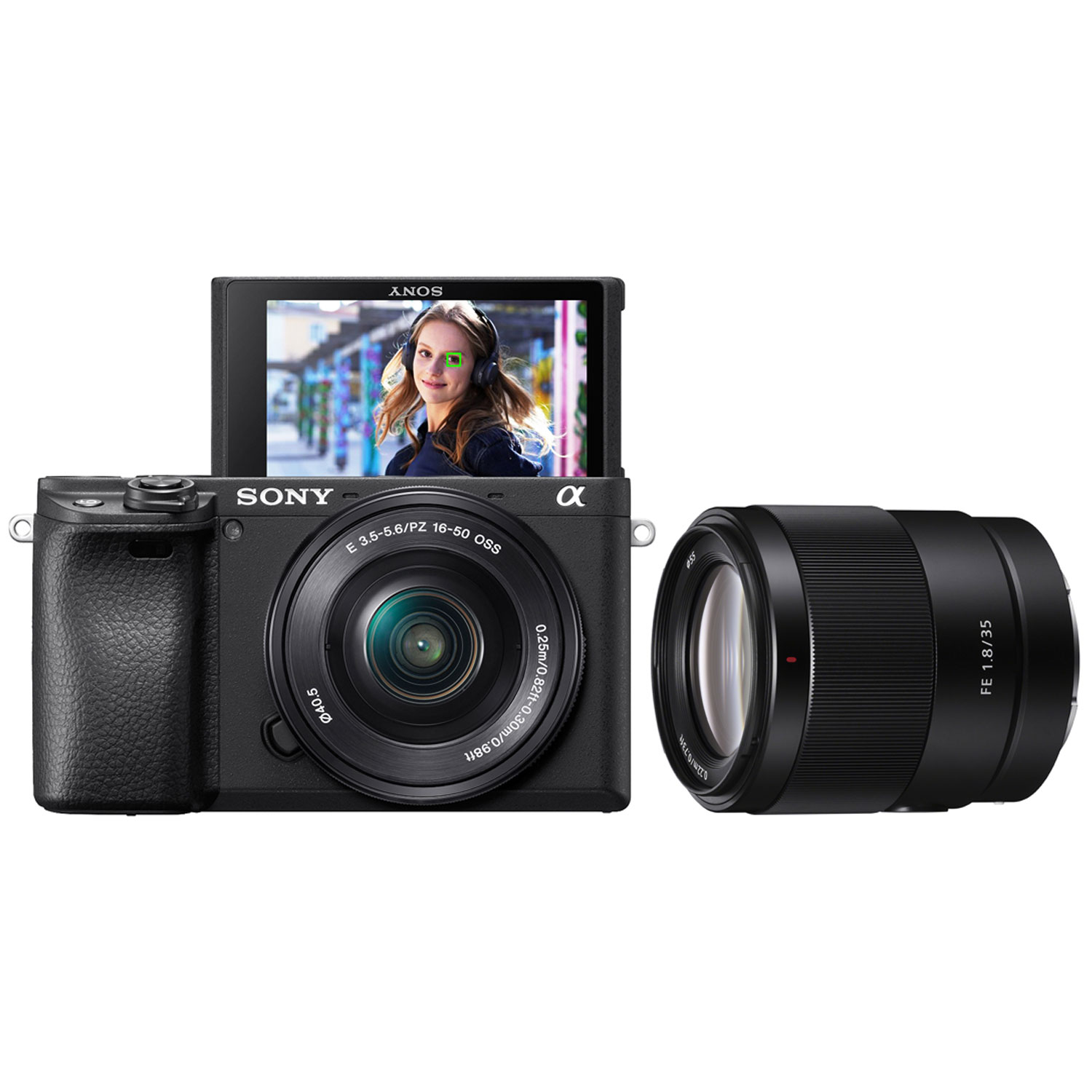 Sony Alpha a6400 Mirrorless Vlogger Camera with 16-50mm OSS & 35mm