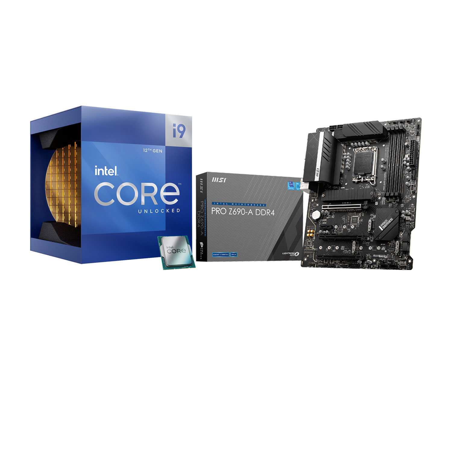 Intel Core i9-12900K Octa-Core 3.2GHz Processor & MSI PRO Z690-A DDR4 ATX LGA 1700 DDR4 Motherboard