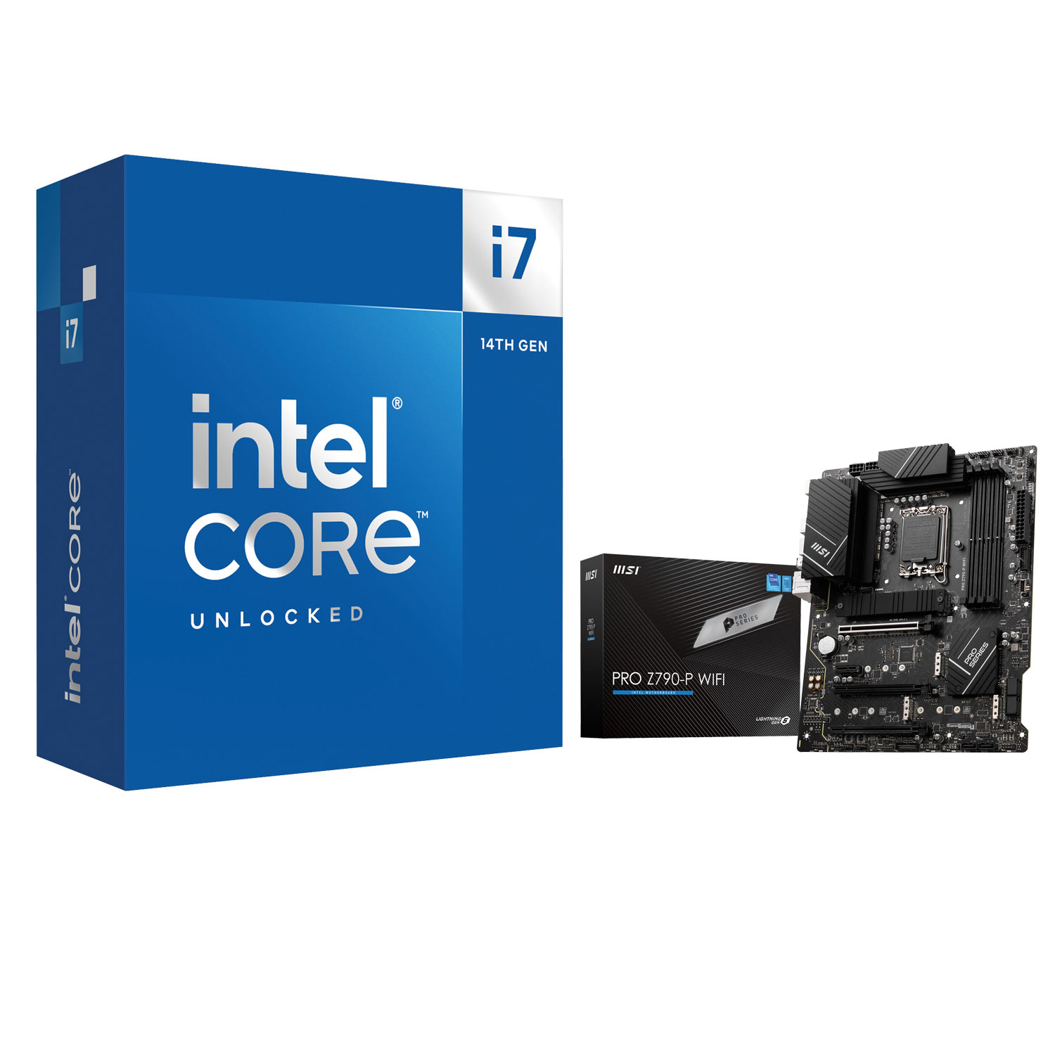 Intel Core i7-14700K Processor & MSI PRO Z790-P WIFI 6E ATX LGA 1700 DDR5 Motherboard