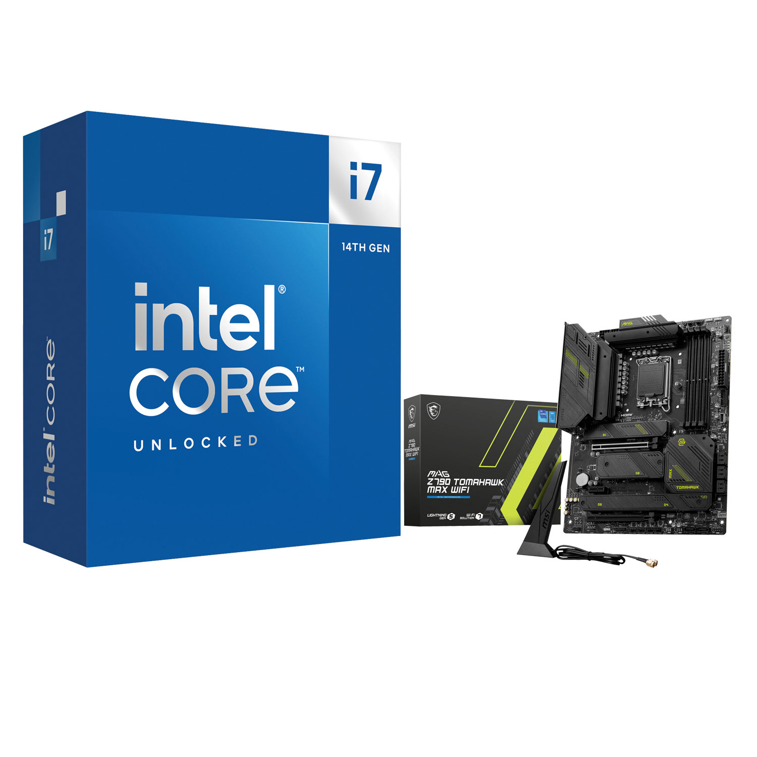 Intel Core i7-14700K Processor & MSI MAG Z790 TOMAHAWK ATX LGA 1700 DDR5 Motherboard
