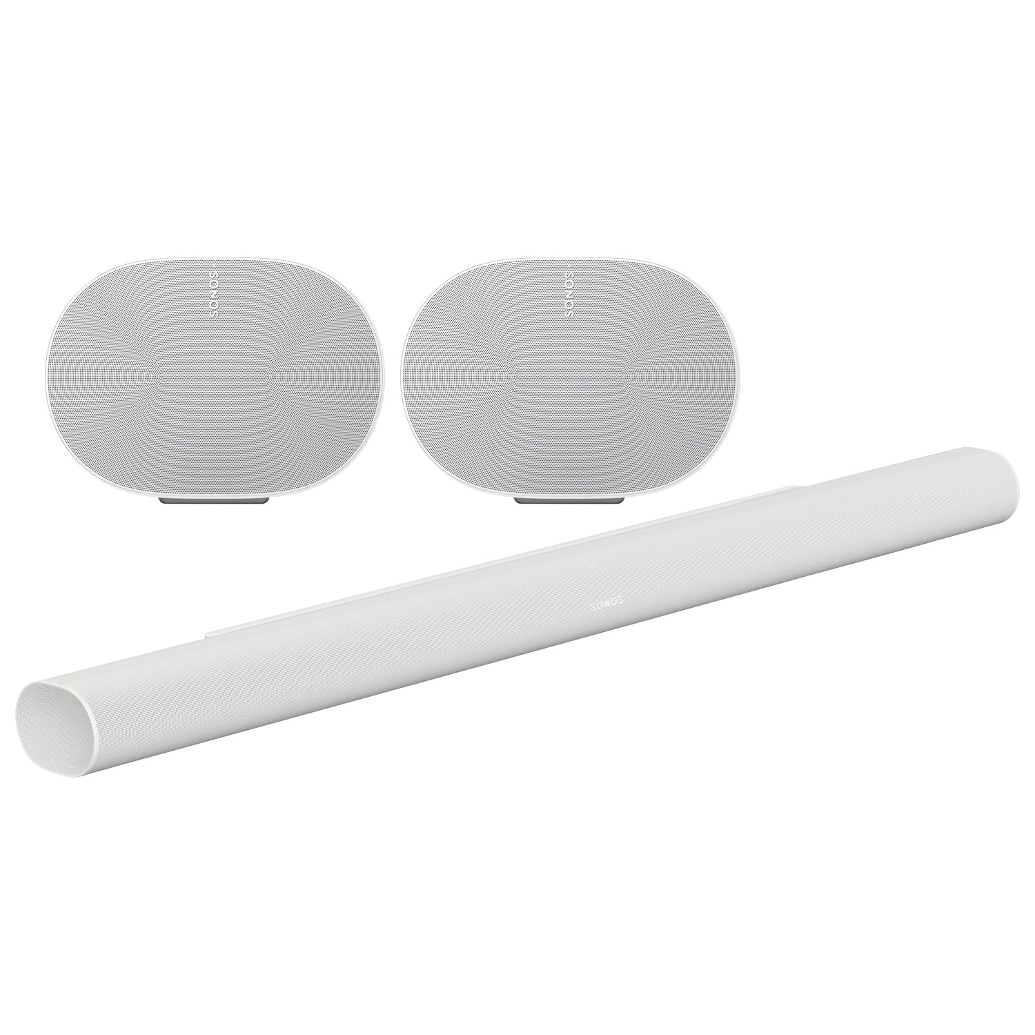 Sonos Arc Ultra Sound Bar with Era 300 Wireless Multi-Room Speakers - Pair - White