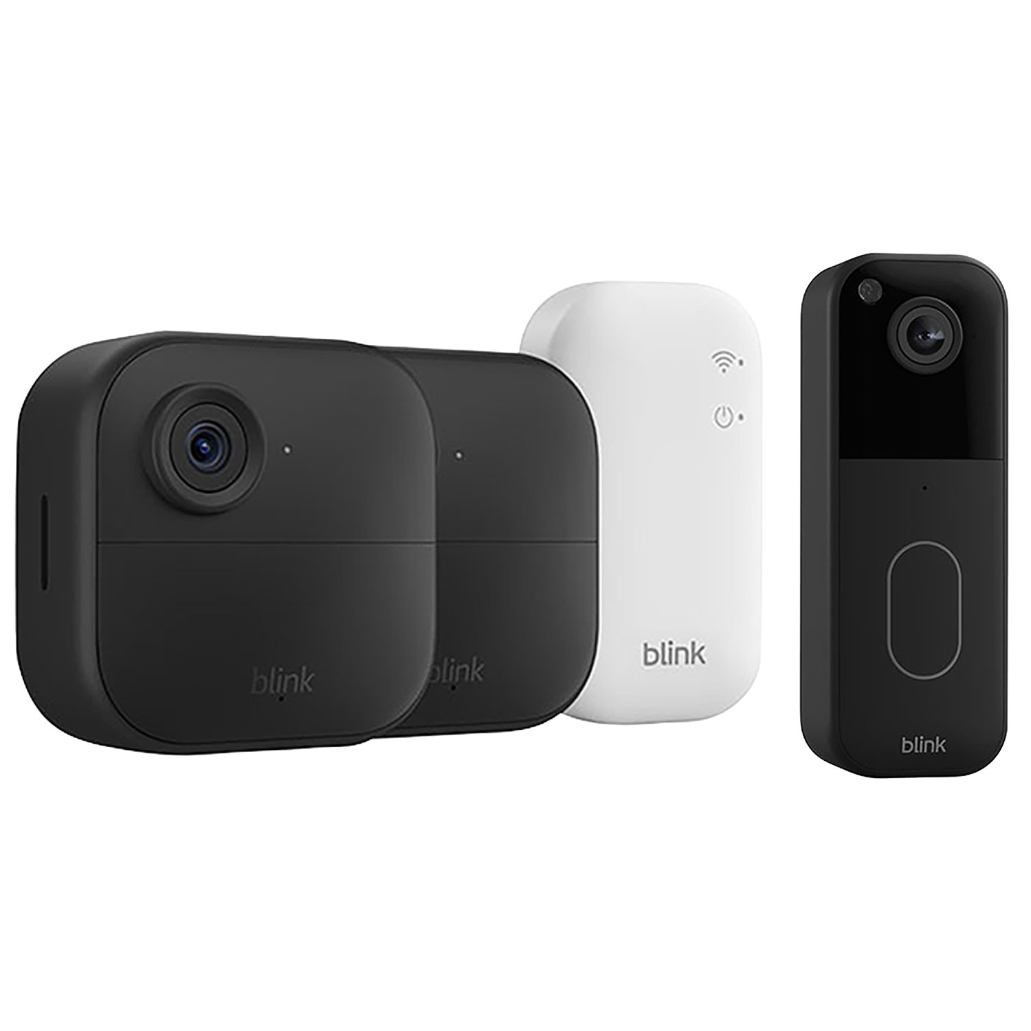 Blink Outdoor 4 Wire-Free IP Security Camera System with Sync Module Core & Wi-Fi Video Doorbell