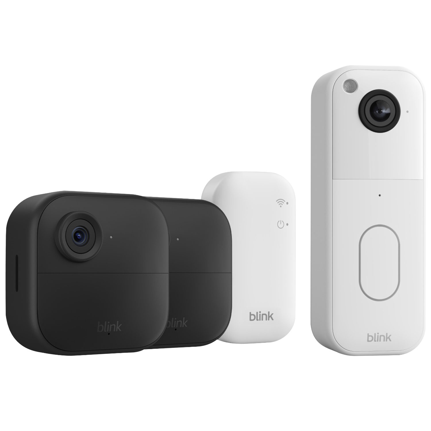 Système de surveillance IP HD intégrale 1080p sans fil Outdoor 4 de Blink avec module Sync Module Core, 2 caméras et sonnette vidéo Wi-Fi