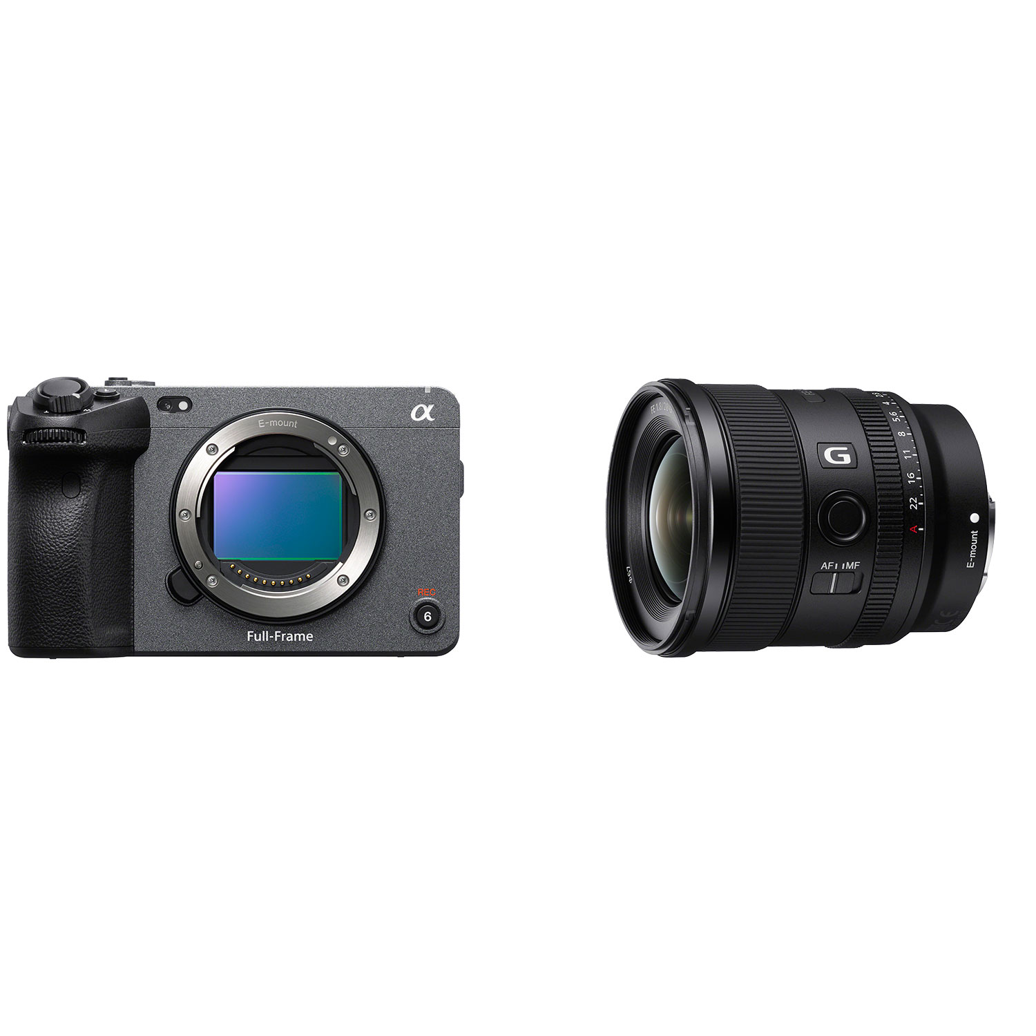 Sony Alpha FX3 Cinema Line Full-Frame Mirrorless Camera w/ E-Mount FE 20mm f/1.8 Vlogger UW Angle Prime G Lens