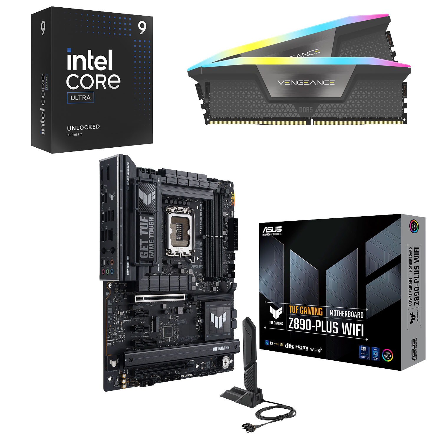 Intel Core Ultra 9-285K 24-Core Processor, 32GB DDR5 Desktop