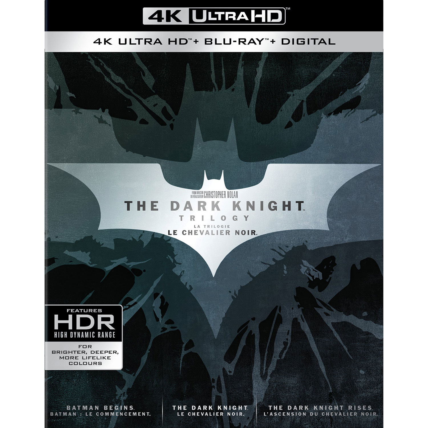 The Dark Knight Trilogy (Bilingual) (4K Ultra HD) (Blu-ray Combo) | Best  Buy Canada