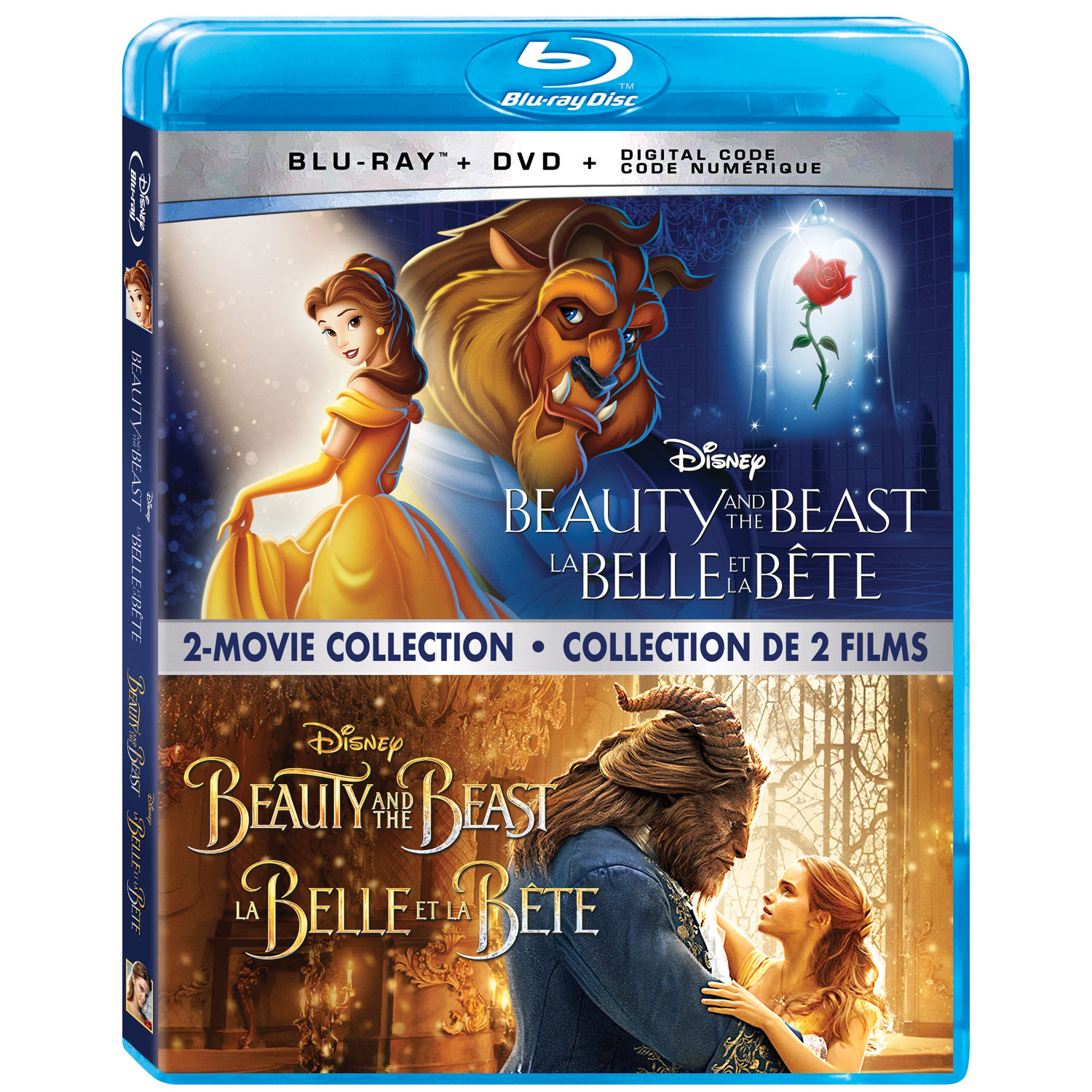 Beauty And The Beast 1991 Beauty And The Beast 2017 2 Movie Collection Blu Ray Combo Best Buy Canada