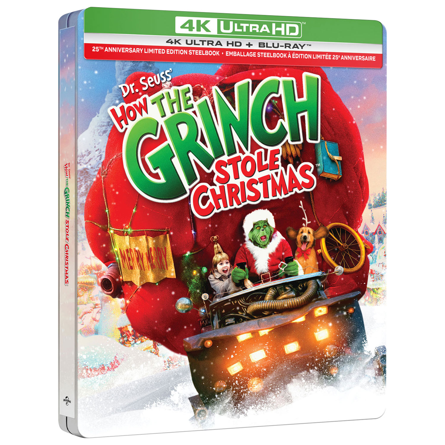 How the Grinch Stole Christmas: 25th Anniversary (SteelBook) (UHD 4K) (Combo Blu-ray) (2000)