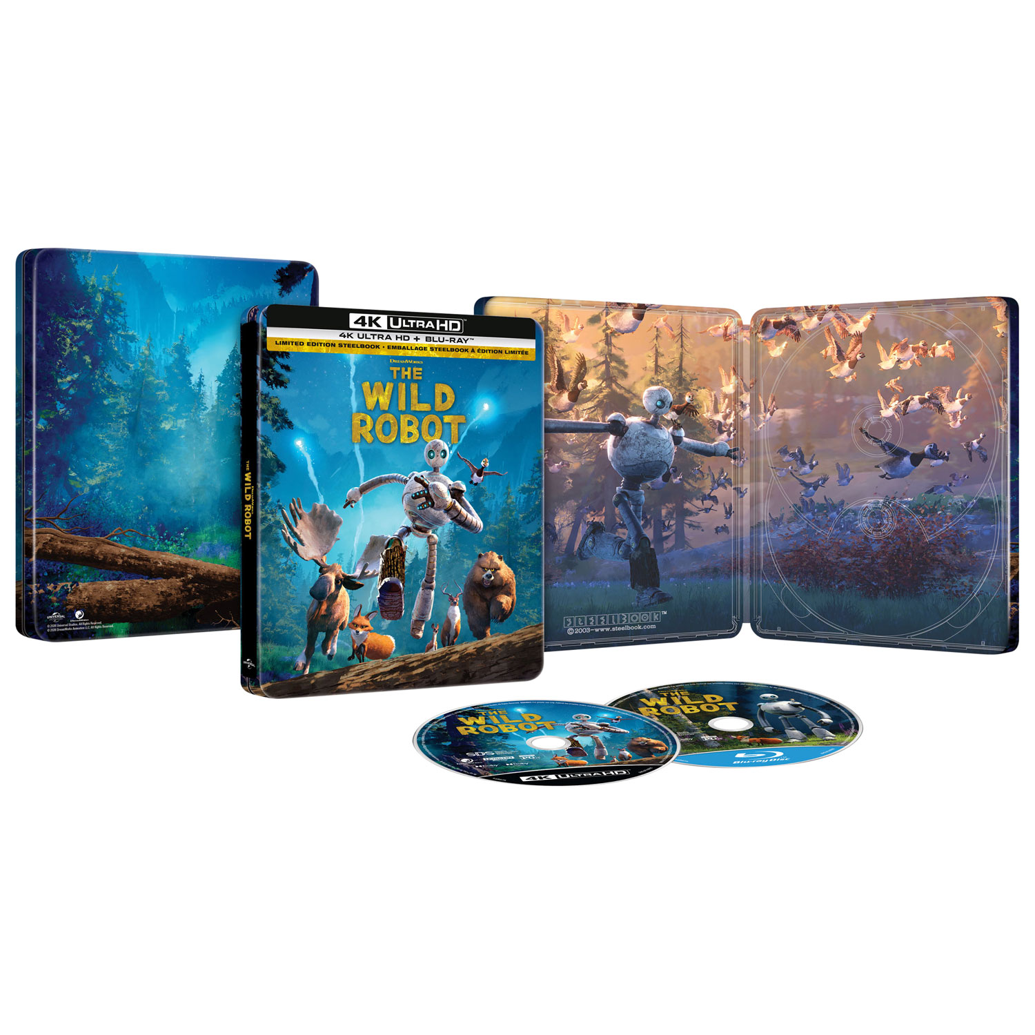 The Wild Robot (SteelBook) (4K Ultra HD) (2024)