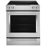 KitchenAid 30" 6.4 Cu. Ft. Vrai Convection 5-Element Gamme électrique à glissière (YKSEG700ESS) - Inox
