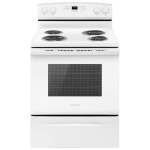 Amana 30" 4.8 Cu. Ft. Self-Clean Freestanding Electric Coil Top Range (YACR4503SFW) - White