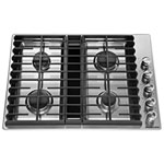 KitchenAid 30" 4-Burner Planche à gaz (KCGD500GSS) - Acier inoxydable