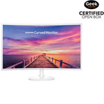 Samsung 32" 60Hz 4ms Curved PLS LED Monitor (LC32F391FWNXZA) - White - Open Box