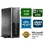 HP Compaq Pro 6300 Desktop, Intel Core i5, 16GB RAM, 2TB HDD, DVD-RW, Windows 10 Pro - Refurbished
