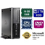 HP Compaq Pro 6300 Desktop, Intel Core i3, 16GB RAM, 2TB HDD, DVD-RW, Windows 10 Pro - Refurbished