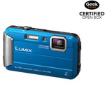 Panasonic LUMIX DMC-TS30A Waterproof/Shockproof 16.1MP 4x Optical Zoom Digital Camera- Blue-Open Box
