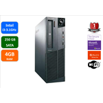 Lenovo M81, Intel i3-2100-3.1 Ghz, 4GB Memory, 250GB Hard Drive, DVDRW, WIFI, Windows 10 Home, 1YW-Refurb