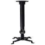 Duramex Projector Mount - Universal Telescope extendable Ceiling Bracket LCD DLP 15 Degree Tilt 360° Swivel 50lbs Black...