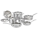 Cuisinart 12-Piece Multiclad Pro Cookware Set - Stainless Steel
