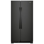Whirlpool 36" 24.9 Cu. Ft. Side-by-Side Refrigerator with LED Lighting (WRS315SNHB) - Black