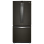 Whirlpool 30" 19.7 Cu Ft French Door Refrigerator w/ LED Lighting (WRF560SMHV)-Black Stainless Steel
