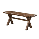 Coaster Alston Trestle Dining Bench in Knotty Nutmeg