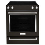 KitchenAid 30" True Convection 5-Element Slide-In Smooth Top Electric Range -Open Box-Scratch & Dent