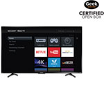Sharp 50" 4K UHD HDR LED Roku Smart TV (LC-50LBU591C) - Open Box