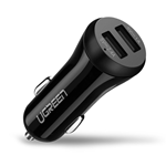 UGREEN Car Charger Dual USB 17W(3.4A) Vehicle Charger Smart Port Portable Travel Charger Compatible