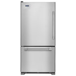 Maytag 30" 19 Cu. Ft. Bottom Freezer Refrigerator with LED Lighting (MBL1957FEZ) - Stainless Steel