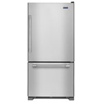 Maytag 30" 19 Cu. Ft. Réfrigérateur congélateur inférieur avec LED Éclairage (MBR1957FEZ) - Acier inoxydable