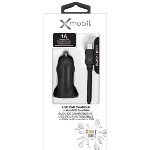 Colour Blast Car Charger 1 Amp w/Micro USB Cable Black