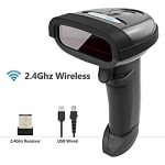 NETUM Wireless Barcode Scanner 2.4GHz Handheld Cordless Bar-Code Reader USB Rechargeable Wireless Wired for Laptop Computer PO