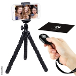 WINGOMART Flexible Cell Phone Tripod w/ Bluetooth Remote Control Camera Shutter