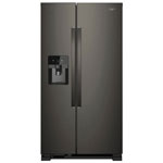 Whirlpool 34" Side-by-Side Refrigerator - Black Stainless Steel - Open Box - Perfect Condition