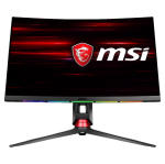 MSI Optix 27" MPG27C Curve Widescreen 144Hz 1ms DVI HDMI DisplayPort Height Adjustable Monitor (Metallic Black / RGB Light)